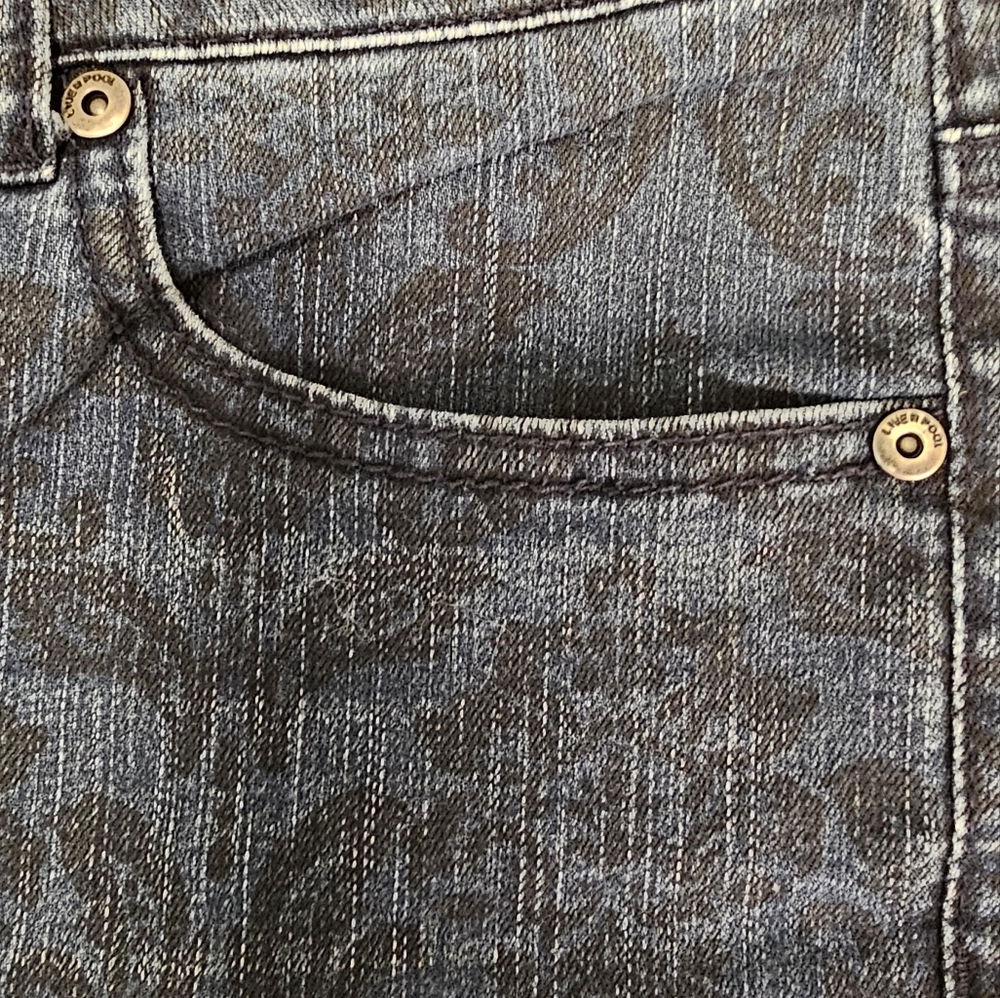 Liverpool Jeans Company Black Patterned Straight Leg Jeans - Picture 5 of 10